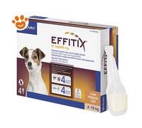 Virbac Dog EFFITIX Spot-On Cani di Taglia Piccola (4-10kg) - Virbac Dog EFFITIX Spot-On Cani di Taglia Piccola (4-10kg) - Confezione Da 4 Pipette