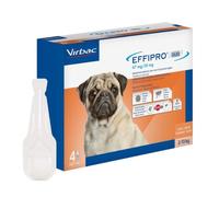 Virbac Effipro Duo Spot-On antiparassitario spot-on Cani - 4 pipette per cani da 2 a 10 kg - Antiparassitario per cani - 1° ORDINE? scegli lo sconto BZR5 / BZR20 + 200 punti fedeltà