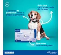 Virbac Effipro Spot on Antiparassitario per Cani da 10 a 20 Kg 24 Pipette