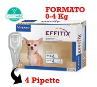 Virbac EFFITIX 4 Pipette → Antiparassitario Spot on per CANI Flebotomi Zanzare