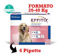 Virbac EFFITIX 4 Pipette → Antiparassitario Spot on per CANI Flebotomi Zanzare