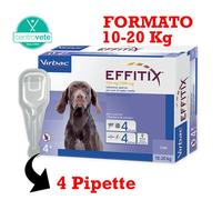 Virbac EFFITIX 4 Pipette → Antiparassitario Spot on per CANI Flebotomi Zanzare