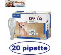 Virbac Effitix antiparassitario per cane 1,5-4kg 4- 8- 12- 16- 20 pipette