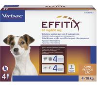 EFFITIX 4 Pipette 0-4 / 4-10 /10-20 / 20-40 / 40-60 Kg - Antiparassitario Cani