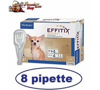 Virbac Effitix per cane 1,5-4kg 8 pipette antiparassitario per cani