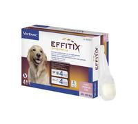 Virbac Effitix Spot-On Cani : 4 pipette per taglia grande (20-40 Kg)