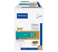 Virbac Veterinary Cat Early Kidney & Joint KJ1 umido per gatto - Set %: 24 x 85 g