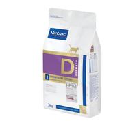 Virbac Crocchette per gatto Veterinary HPM Cat Dermato D1 – Set: 2 x 3 kg