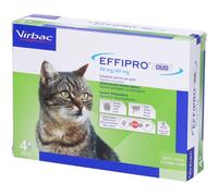 Virbac Spot-On Effipro Duo Gatti 1-6 kg 4 pipette monodose 50 mg