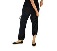virblatt - Pantaloni Larghi Donna | 100% Cotone | Pantaloni Harem Donna Pants Casual Regolabili - Praktisch S-L Neri