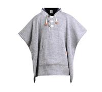 virblatt - Poncho Uomo in Lana e Caldo Pile | Invernale Elegante Tabarro Andino - Arriba Wool Grigio L-XL