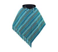 virblatt - Poncho Uomo Invernale | 100% Cotone | Coperta Con Cappuccio | Tabarro Messicano | Maxi Taglie Forti - Abajo Verde XXL