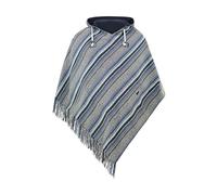 virblatt - Poncho Uomo Invernale | 100% Cotone | Coperta Poncho Pile Tabarro Con Cappuccio | Messicano Oversize - Abajo Blu L-XL