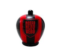 Virca 93669 - Salvadanaio Terracotta Calcio Vero, Rosso/Nero