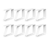 virea 8 x Fermacoperta Bianco per tavoli con Spessore di 3 cm - - Fermacoperta in Acciaio Inossidabile per Interni ed Esterni - - Fermacoperta Facili da Pulire