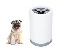 VireEyU Pulitore per zampe di cani in silicone, spazzola portatile per la pulizia delle zampe di cani medi e piccoli, per massaggio e cura degli animali, per zampe sporche (grigio)