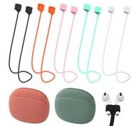 VireEyU Set accessori per cuffie da 7 pezzi-5 cinturini magnetici anti-perdita in silicone,2 custodie in silicone per cuffie,scatole di stoccaggio compatte per prevenire la perdita degli auricolari.