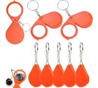 VireEyU Set di 8 Mini Lenti d'Ingrandimento 10x, Lente di Lettura Richiudibile con Custodia Protettiva - Lente d'Ingrandimento Portatile per Lettura, Hobby e Gioielli, Ideale per Viaggi, Ispezione.
