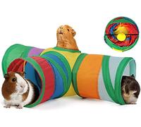 VireEyU Tunnel Attività Arcobaleno a Forma di Y per Piccoli Animali - Tunnel di Gioco Colorato e Divertente, Pieghevole e Facile da Riporre, Ideale per Gioco e Allenamento
