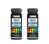 VIRELLO 100 strisce 7 in 1 per test dell'acqua della piscina, kit per test rapido per pH alcalinità, durezza, bromo, acido cianurico, analisi accurata per la manutenzione di piscine, spa, vasche