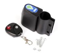VIRELLO Allarme bicicletta,WirelessRemoteControlAnti-TheftDevicewith110dBLoudSiren,High-SensitivityVibrationperCyclingSecurity,EasyInstall,PlasticConstruction,Nero