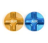 VIRELLO Alluminio Lega FrontForkCap,MountainRoadBikeGasValveCoverProtectorforFOXSuspension,LightweightDustPlug,Oro