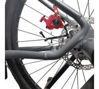VIRELLO AlluminioAlloyDiscBrakeCaliperAdapter,FlatMounttoPostMountperRoadMTBBike,160mm180mmRotor,BlackwithBolts