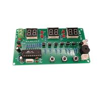VIRELLO AT89C2051 Kit orologio a sei cifre, progetto di assemblaggio elettronico fai da te con schema per studenti e hobbisti, timer digitale 6-12V