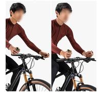 VIRELLO BicycleBarEnds22.2mm, ergonomicoNylonInnerHandlebarExtensionswithNightGlowforMTB, LeggereComfortGriptoReduceJointPain, Nero