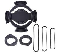 VIRELLO BikeComputerMount, Manubrio Supporto per PolarV650M450M460GPSCyclingComputer, PlasticBarStemAdapterwith3StrapsandSpacersforRoadMountainBike, Nero