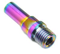 VIRELLO BikeFrontForkV-BrakeColumnScrew,M8/M10BoltforMountainBikeDIY,CNCAlloyAnti-RustfixingPin,GrigioGiallo,Colorato,36mmLunghezza