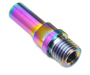 VIRELLO BikeFrontForkV-BrakeColumnScrew,M8/M10BoltforMountainBikeDIY,CNCAlloyAnti-RustfixingPin,GrigioGiallo,Colorato,36mmLunghezza