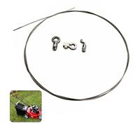 VIRELLO Cavo frizione acceleratore interno con estremità del cavo e ferma-filo, diametro 2 mm, lunghezza 2500 mm, per tosaerba (ricambio aftermarket)