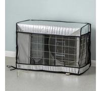 VIRELLO Copertura per condizionatore d'aria in lamina di alluminio, impermeabile, per esterni, con dissipazione del calore, per case del Regno Unito, protezione antipolvere, 74 x 54 x 26 cm