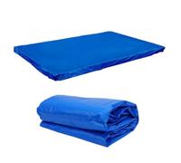 VIRELLO Copertura rettangolare per piscina, resistente, in polietilene, antivento, antipioggia, resistente ai raggi UV, con bordi rinforzati, per piscine fuori terra, blu, 195 x 145 x 20 cm