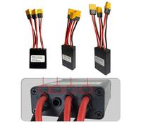 VIRELLO E-BikeDualBatterySwitcherModule, AutomaticParallelDischargConverterforXT60,20A-72VAlluminiAlloyAdaptertoIncreaseCapacityandRange,Nero