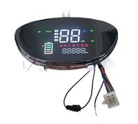 VIRELLO E-BikeLCDDisplay,48-72VMotorSpeedometerScreenwith6PINInterfaceforElectricBikeScooterReplacementPart,Black