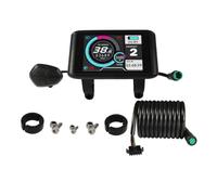 VIRELLO ElectricBikeDisplay,52VColorLCDScreenUKC1-OMD2APTProtocol,ProgrammableSineWaveControllerfor36V48V60V72VE-Bike,Nero