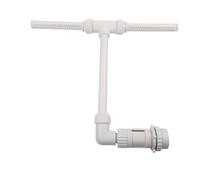 VIRELLO Fontana a doppia testa per piscina, spruzzatore a doppia nebbia regolabile a 360° per raffreddamento, accessorio spray in plastica bianca per piscine fuori terra e interrate