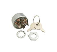 VIRELLO Interruttore di accensione con 2 chiavi, compatibile con AM38227 33-398 430-110, struttura in metallo resistente per un avvio sicuro dell'attrezzatura