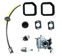 VIRELLO Kit carburatore per Ryobi RLT26CDSN, compatibile con decespugliatori Homelite HLT25CNB, set di guarnizioni di ricambio per filtro dell'aria della linea del carburante