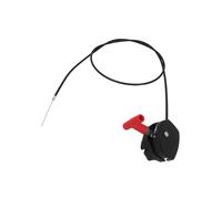 VIRELLO Leva a farfalla per tosaerba, 142 cm, manico di controllo larghezza di taglio, 2 cm, in plastica, colore nero, pezzo di ricambio per trattore da giardino