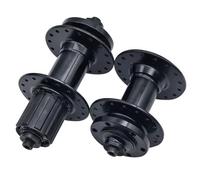 VIRELLO Mozzo per bicicletta, mozzo freno a disco a 32 fori con 2 cuscinetti per cassetta HG a 8-10 velocità, in lega di alluminio, anteriore a sgancio rapido, 5 x 100 mm, posteriore 5 x 135 mm, nero