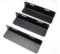 VIRELLO Organizer per bagagliaio auto, 3 pezzi blocchi di carico flessibili con divisori regolabili per una conservazione sicura, stabilizzatore in metallo nero 19 x 5 cm