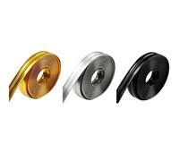 VIRELLO Primavera in bronzo spogliarello per porte e guarnizioni, 10 m, autoadesiva, con chiodi, per bloccare il rumore della polvere e del vento, oro