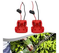 VIRELLO Set di adattatori per batterie da 18 V con fusibile da 30 A per progetti di alimentazione fai da te - costruzione ABS+PC, lunghezza uscita 175 mm per batterie agli ioni di litio da 14,4 V/18 V