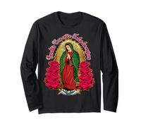 Virgen De Guadalupe Bendita Eres Entre Las Mujeres Maglia a Manica