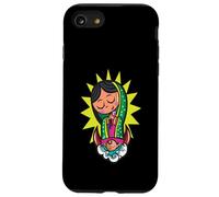 Virgen de Guadalupe Cartoon Cute Chibi Virgin Mary Custodia per iPhone SE (2020) / 7/8
