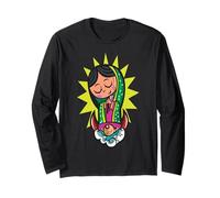 Virgen de Guadalupe Cartoon Cute Chibi Virgin Mary Maglia a Manica