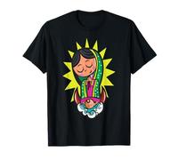 Virgen de Guadalupe Cartoon Cute Chibi Virgin Mary Maglietta